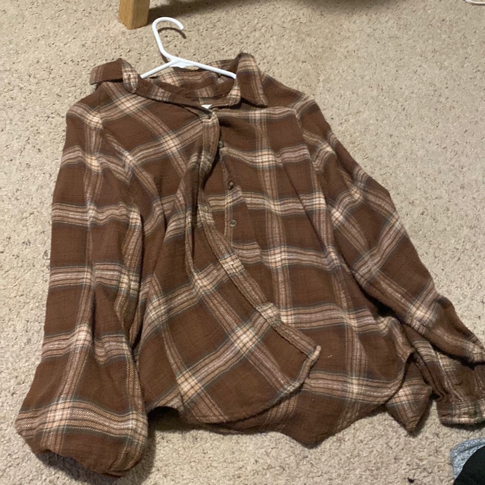 american eagle flannel size M